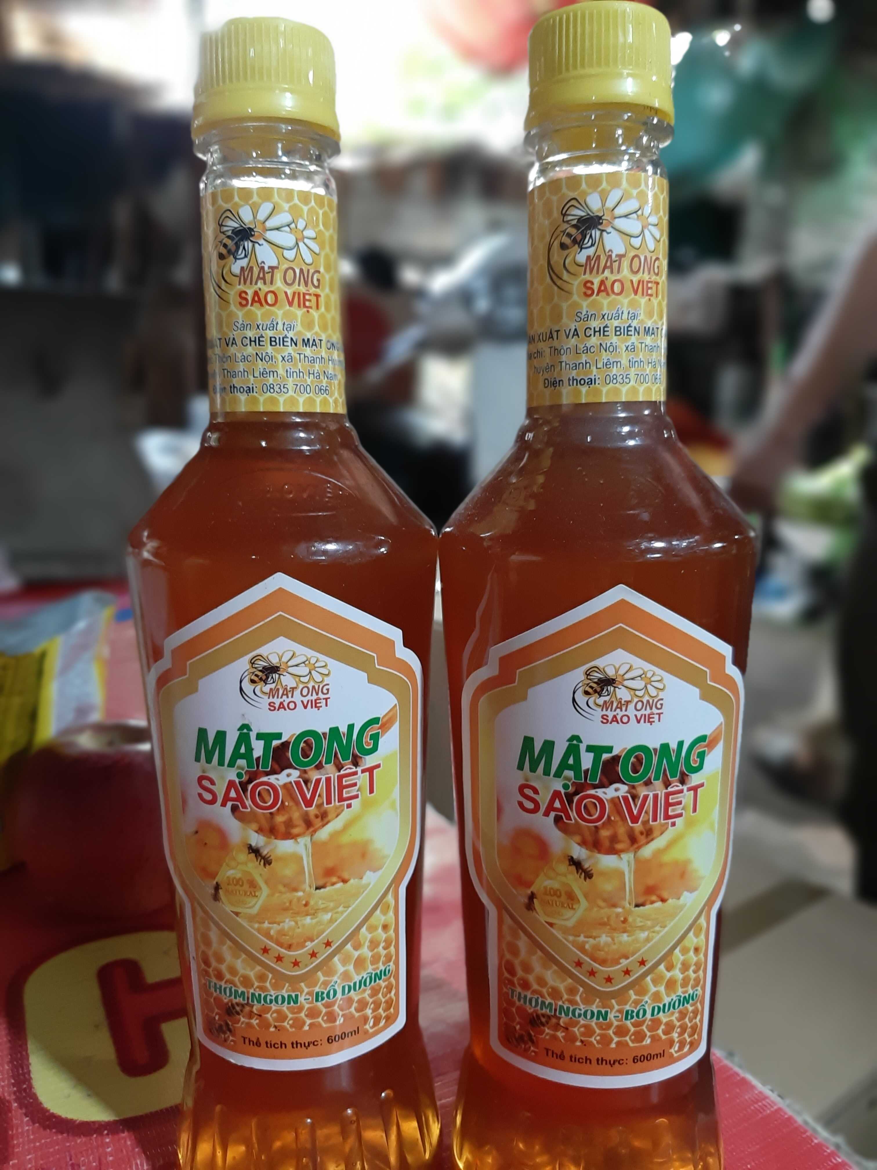 Mật ong nguyên chất Sao Việt 600ml