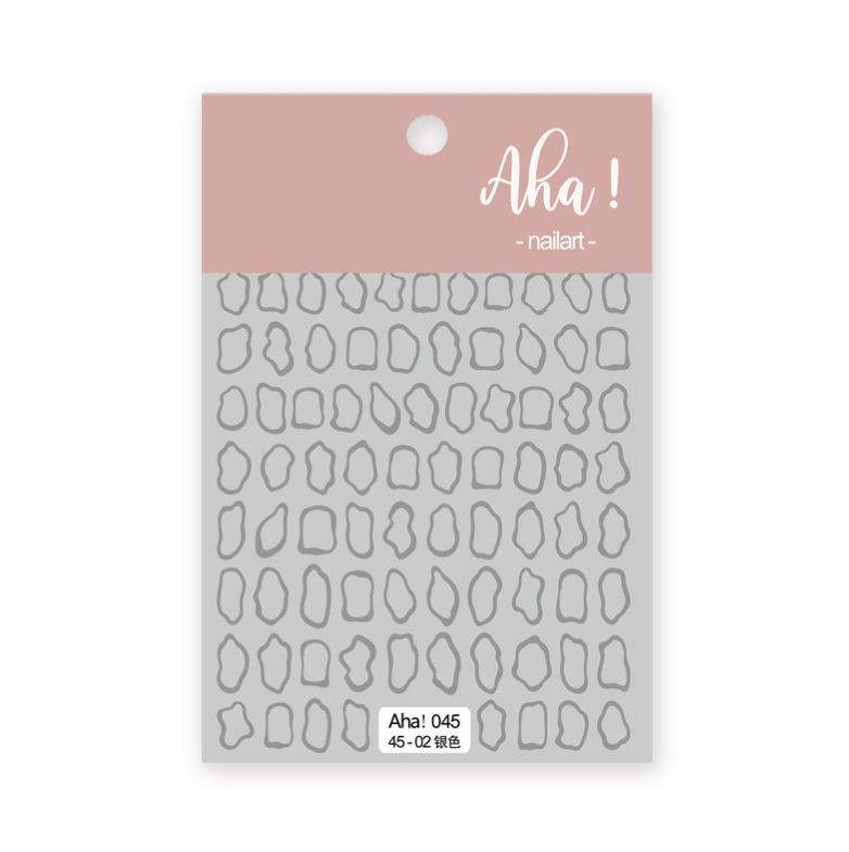 Sticker 3d hình học & khói & hoa hồng trắng đen | aha!