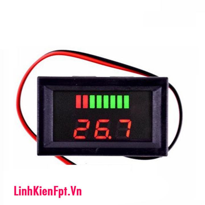 Đồng hồ đo bình acquy , điện áp 12-60v