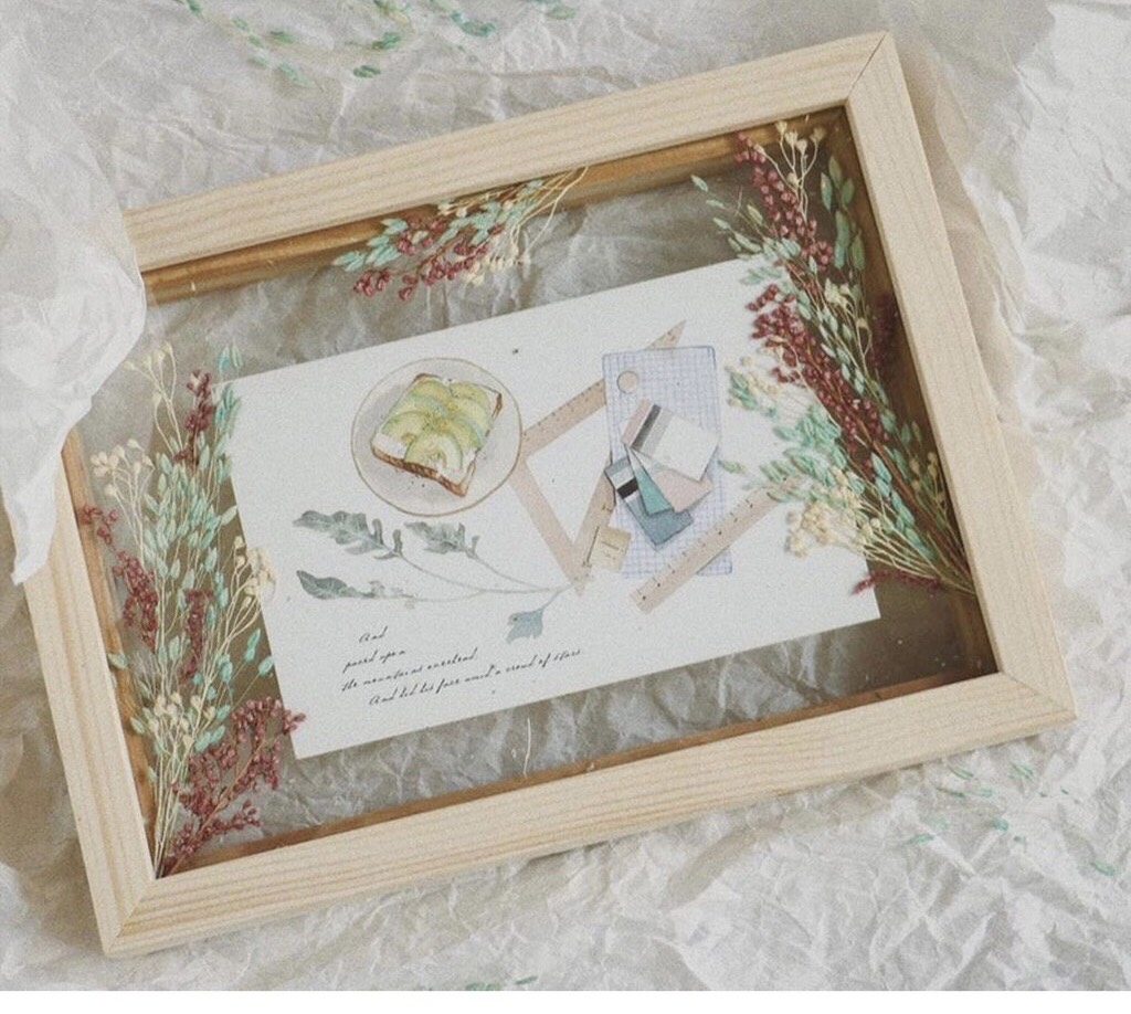 Khung ảnh để bàn, khung hình gỗ thông phong cách Hàn Quốc nhiều kích thước MS02