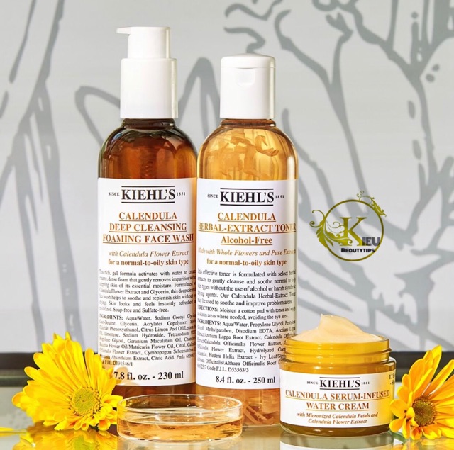 BỘ DƯỠNG DA MẶT - 4 MÓN MINI HOA CÚC KIEHLS CALENDULA