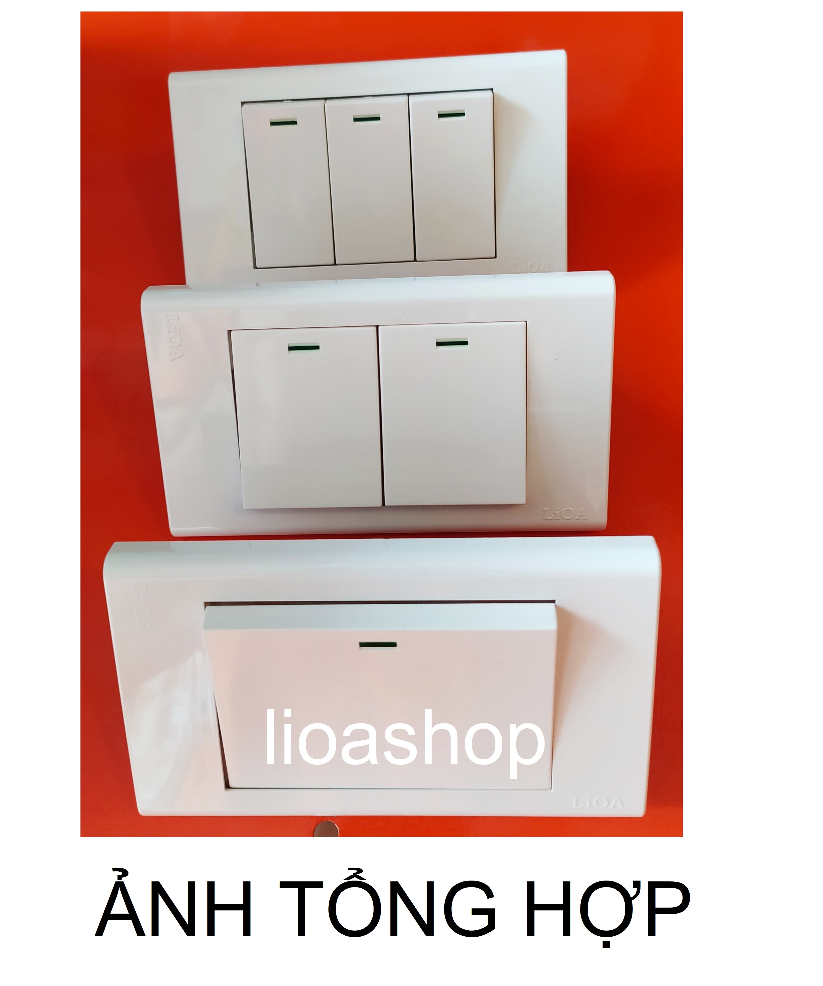 CÔNG TẮC BA 1 CHIỀU VÀ 2 CHIỀU LiOA CHỮ NHẬT.