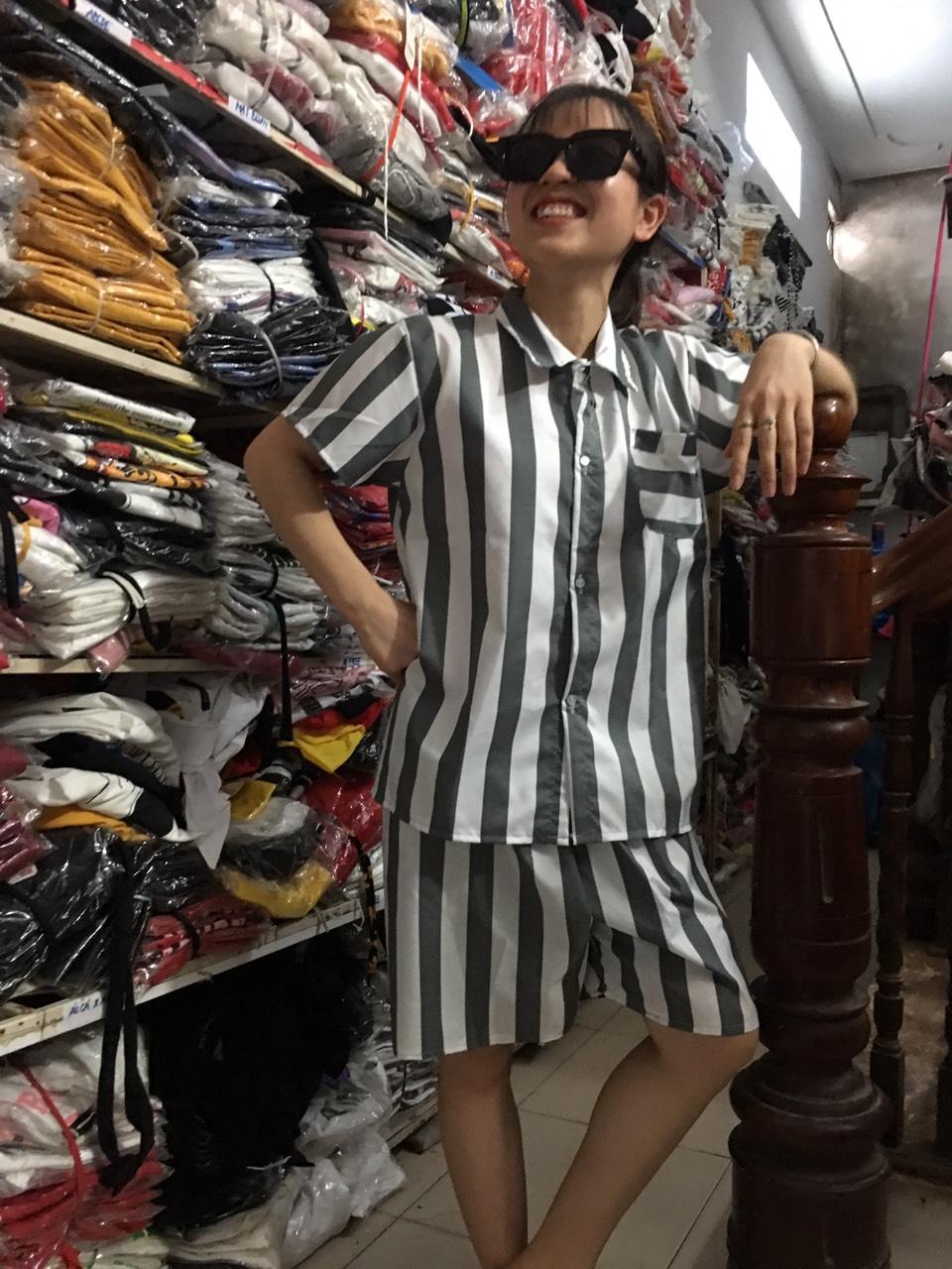 [ Rẻ Vô Địch] Bộ Đồ Ngủ Pijama CC Nam Nữ Chất Liệu Kate Thái Họa Tiết Cực Đẹp t56