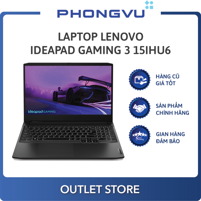 Bảng giá Laptop Lenovo Ideapad Gaming 3 15IHU6-82K100FBVN (i7-11370H) (Đen) - Laptop cũ Phong Vũ