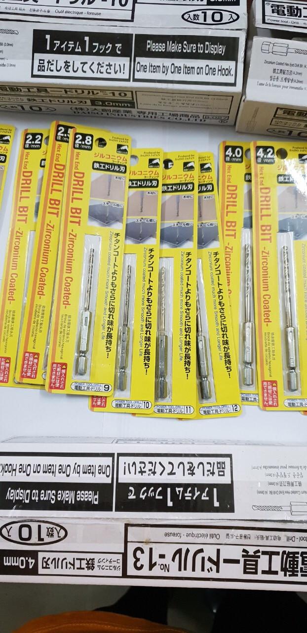 Mũi khoan Inox chuôi lục giác