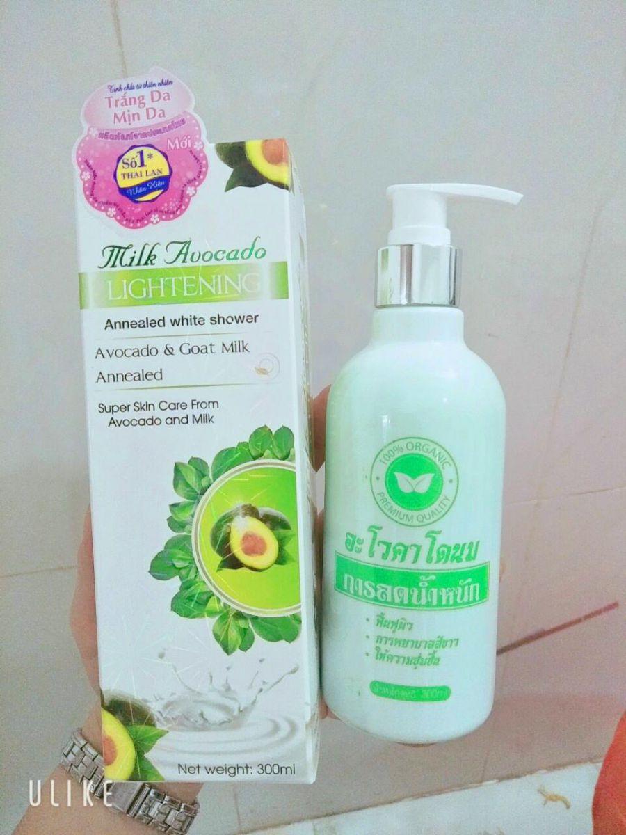Ủ trắng bơ sữa thái lan milk avocado