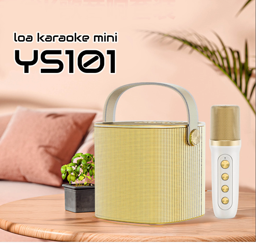 Loa karaoke Gia Đình mini - Loa di động, Loa Bluetooth Karaoke Xách Tay Loa Karaoke Không Dây Kèm Tặng Mic Thiết Kế Mới Lạ, Đèn Led Mặt Trước, Loa Hát Karaoke Bluetooth Bass Mạnh, Loa Nghe Nhạc Bluetooth nhỏ gọn .