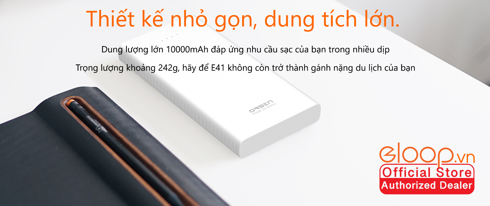 Pin Sạc Dự Phòng ELOOP E41 10.000mAh - Hãng Phân Phối Chính Thức