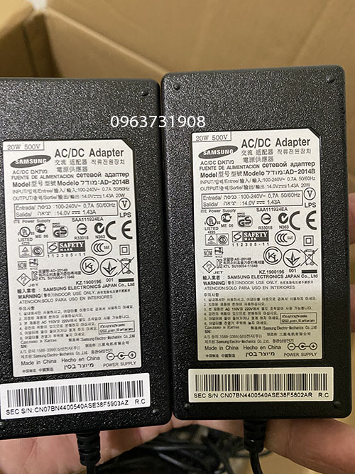Adapter nguồn màn hình Samsung 14V 1.43A