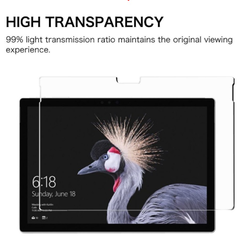 Dán màn hình Microsoft Surface Go 3/2/1 - Surface Pro 9 - Surface Pro 8 9H 2.5D