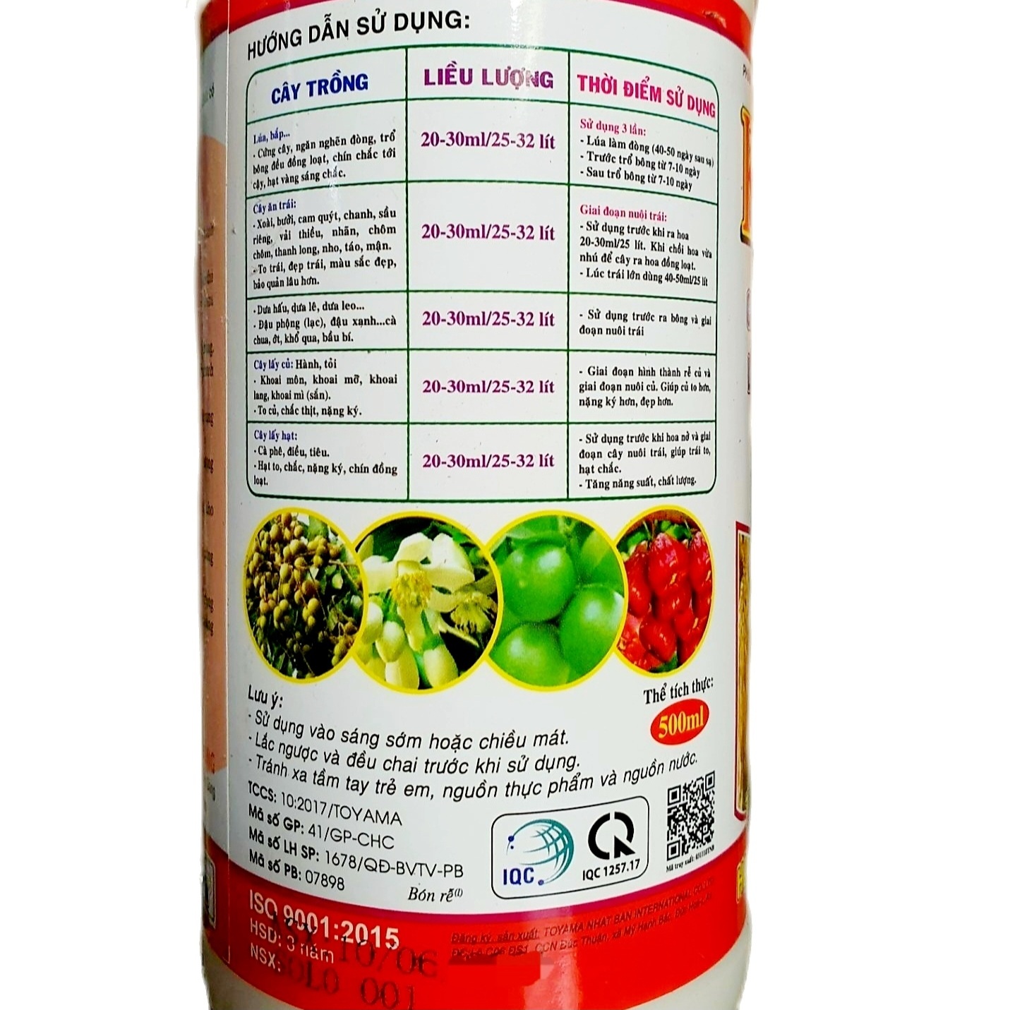 💎 KALI BO SỮA (500ml) Phân bón lá PK TYM 6-12-0,05B 🌱