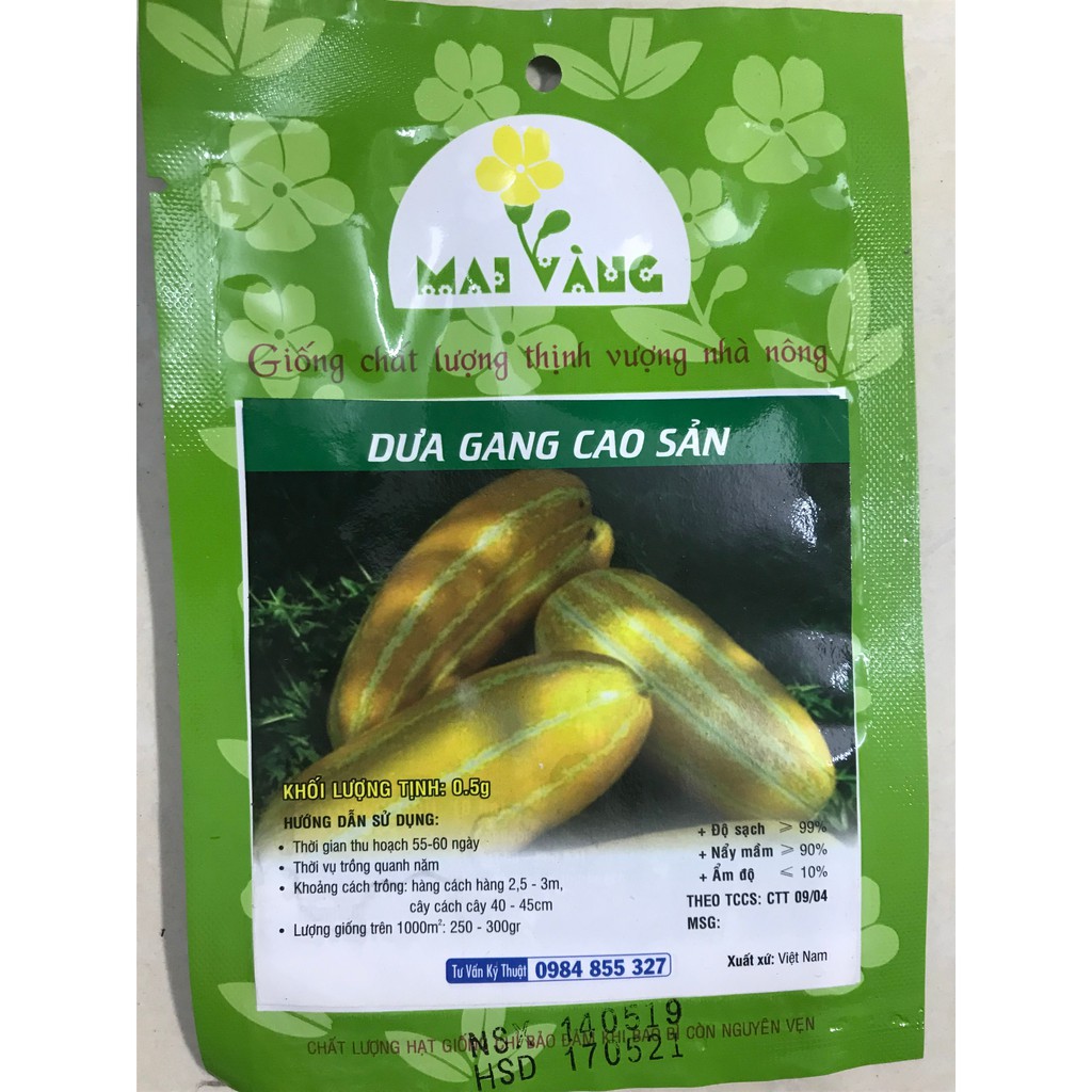 [HCM]Hạt Giống Dưa Gang Cao Sản 05G