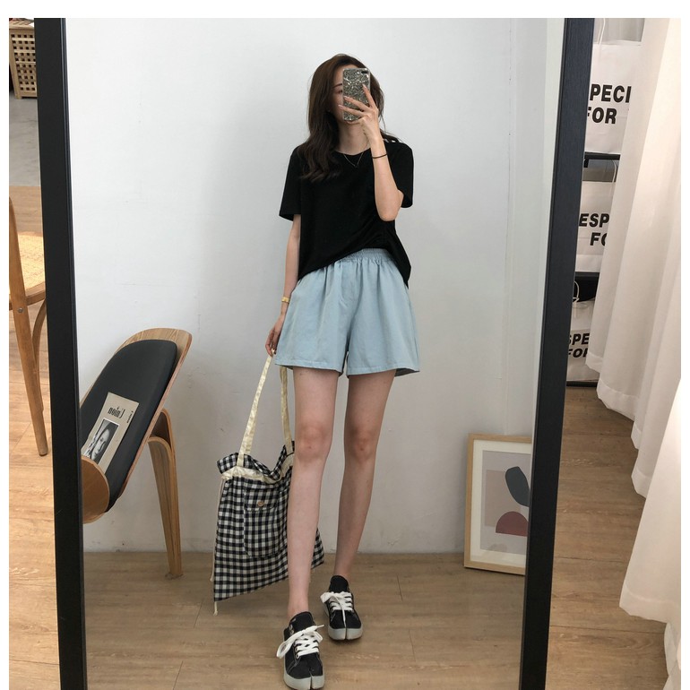 Quần short nữ lưng thun nhiều màu CRQ010