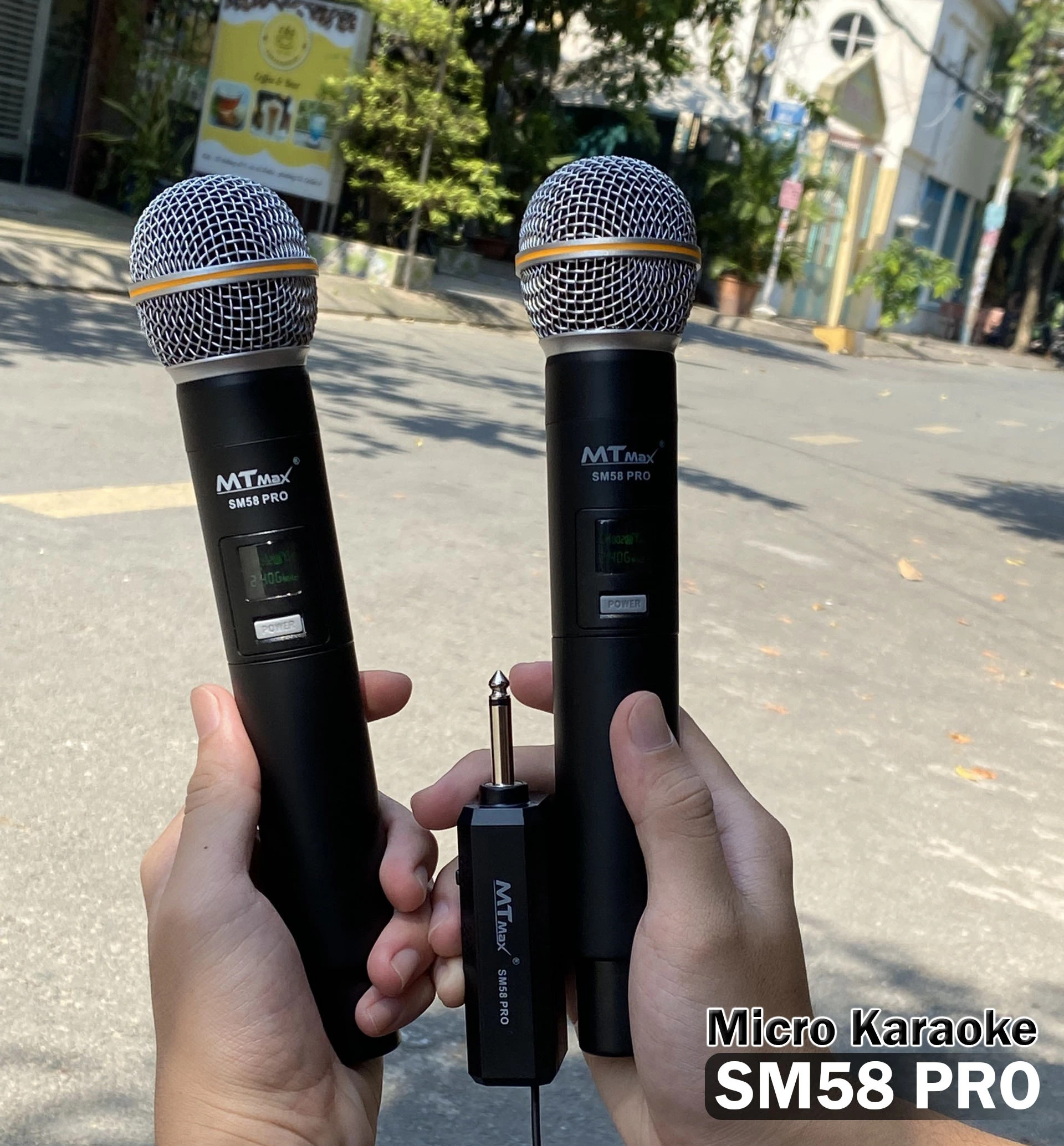 Micro không dây đa năng MTMAX SM58 PRO - Micro dành cho loa kéo, loa bluetooth, amply