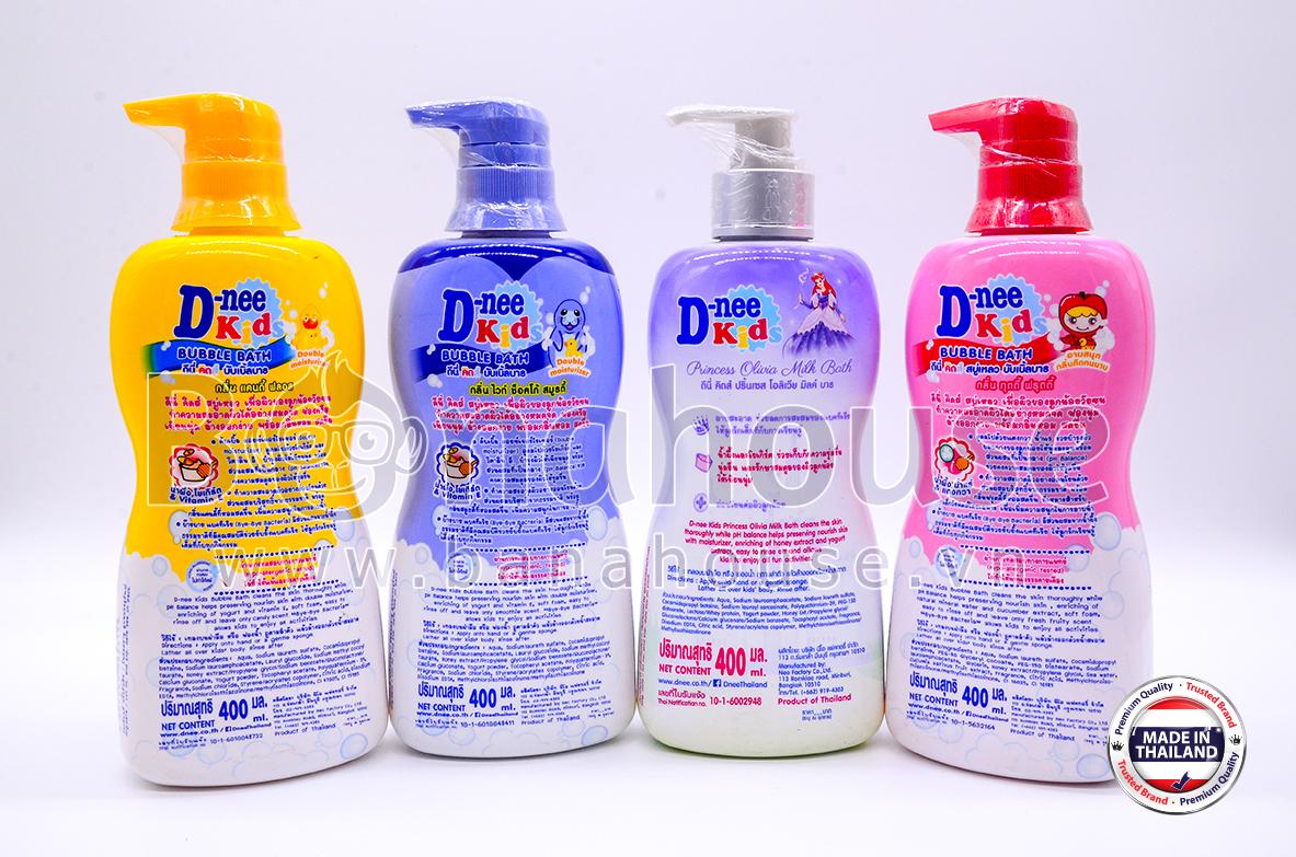 Sữa tắm tạo bọt D-nee kids chai 400 ml