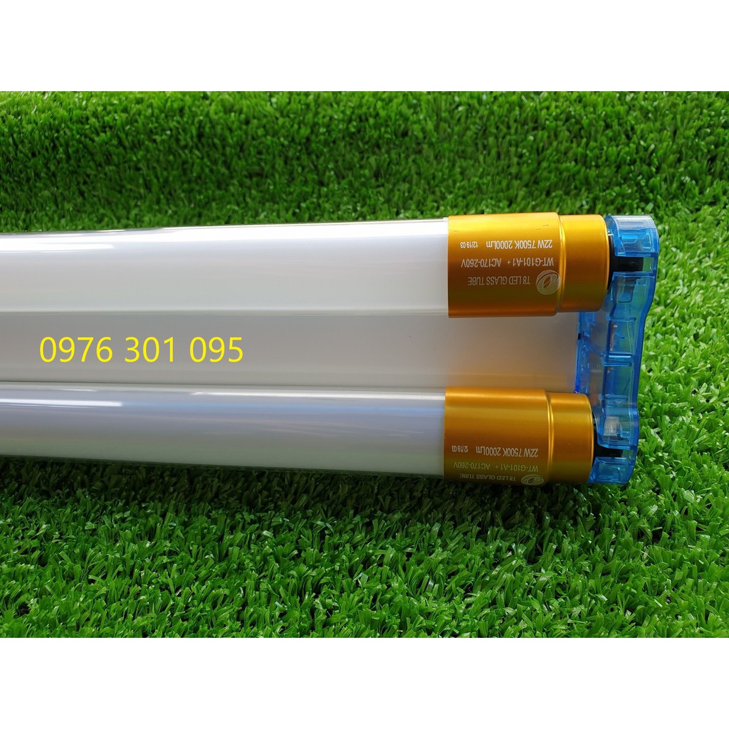 [COMBO 2] Bộ Đèn Led Đôi 1M2 - 44W Đầu Nhôm (2 Máng Đôi và 4 Bóng 22W)