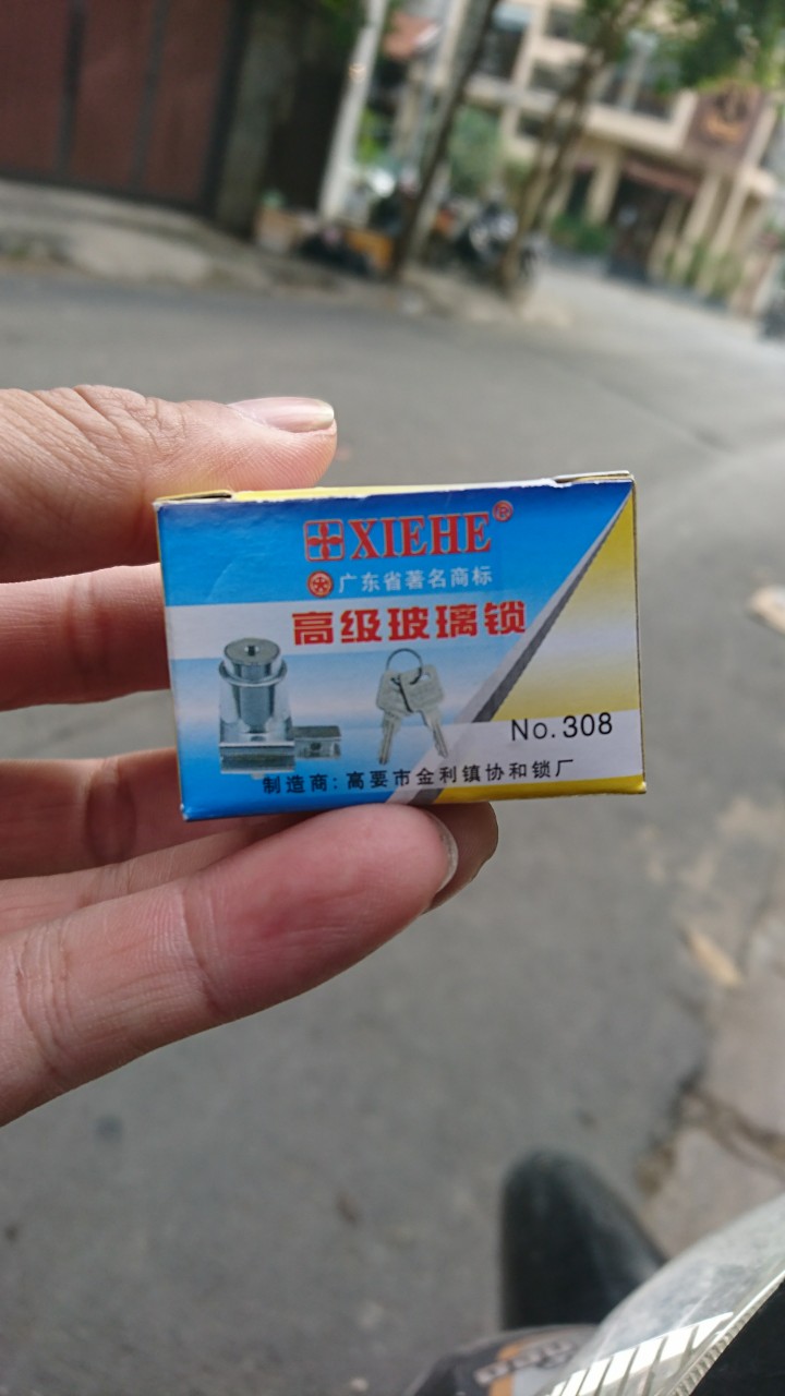 Khóa tủ kính 2 cánh Xiehe