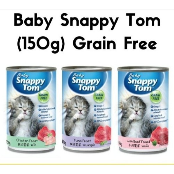 Pate mèo con Snappy Tom Baby lon 150g