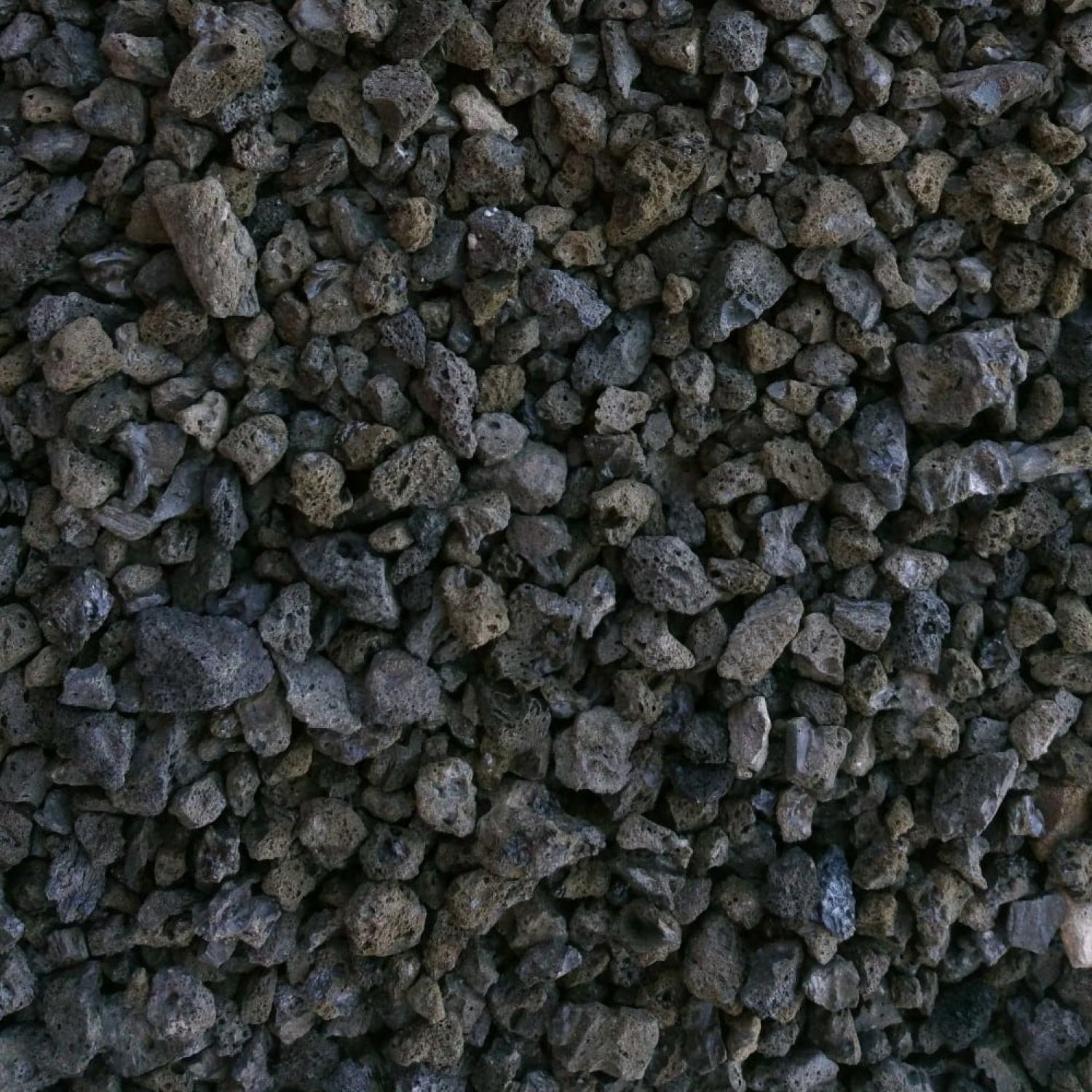 Đá Nham Thạch/ Đá Lava Đỏ - Đen (1000gr) Size 3-6mm - Cao cấp - Sạch bụi