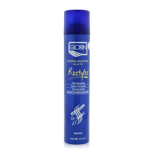 Keo xịt tóc nam glorin cứng restyles fashion hair spray 420ml