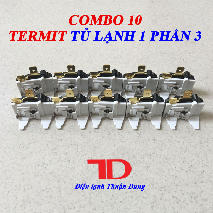 Combo 10 termit block tủ lạnh 1 phần 3, rờ le tecmit - điện lạnh thuận dung