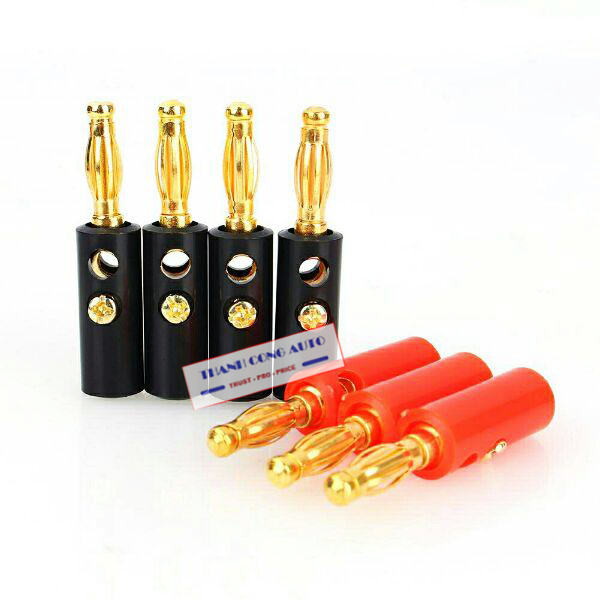 Combo 20 cái Jack bắp chuối đực mạ đồng 4mm