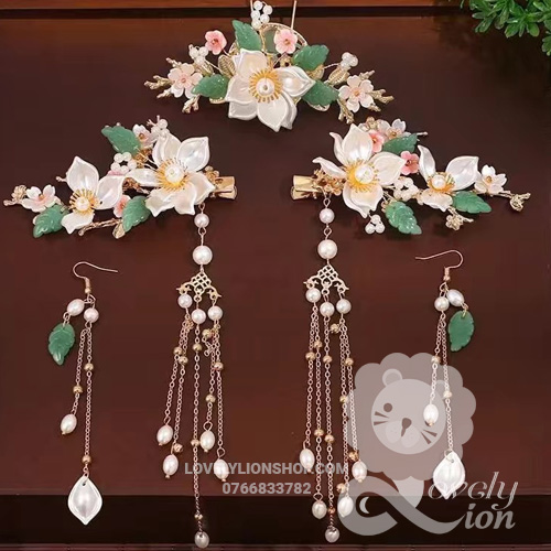 (in Stock) Traditional Hair Brooch Set with Many Designs