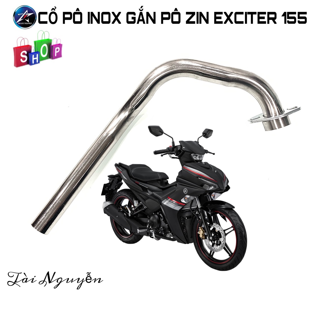 [HCM]CỔ PÔ INOX 304 CHO EXCITER 155