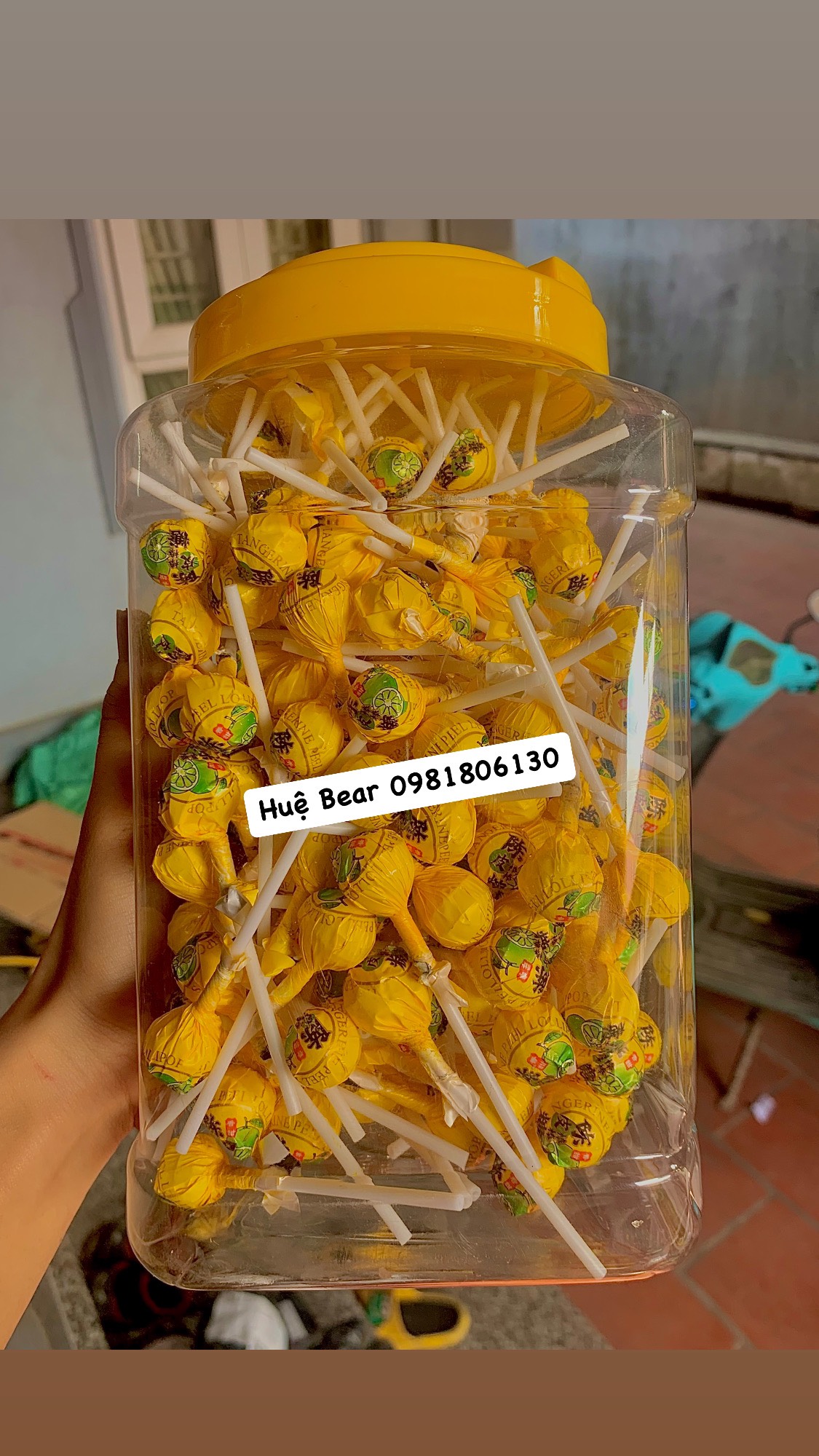 Hộp 200que kẹo mút chanh nhỏ siêu hot