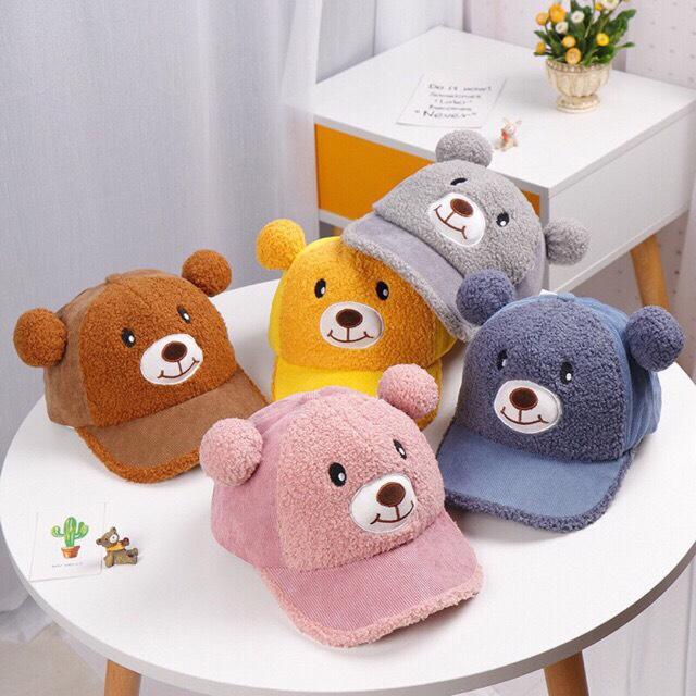 Mũ gấu có tiếng kêu cho bé từ 1-5 tuổi