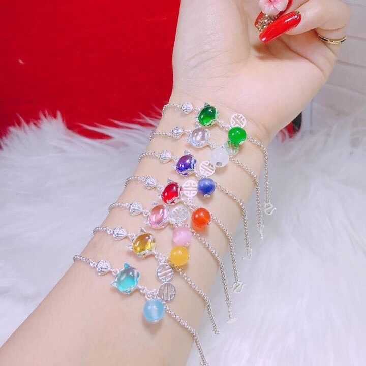 Lắc tay hồ ly may mắn tình duyên chất liệu bạc ta sáng đẹp/ JQN trang sức bạc chính hãng