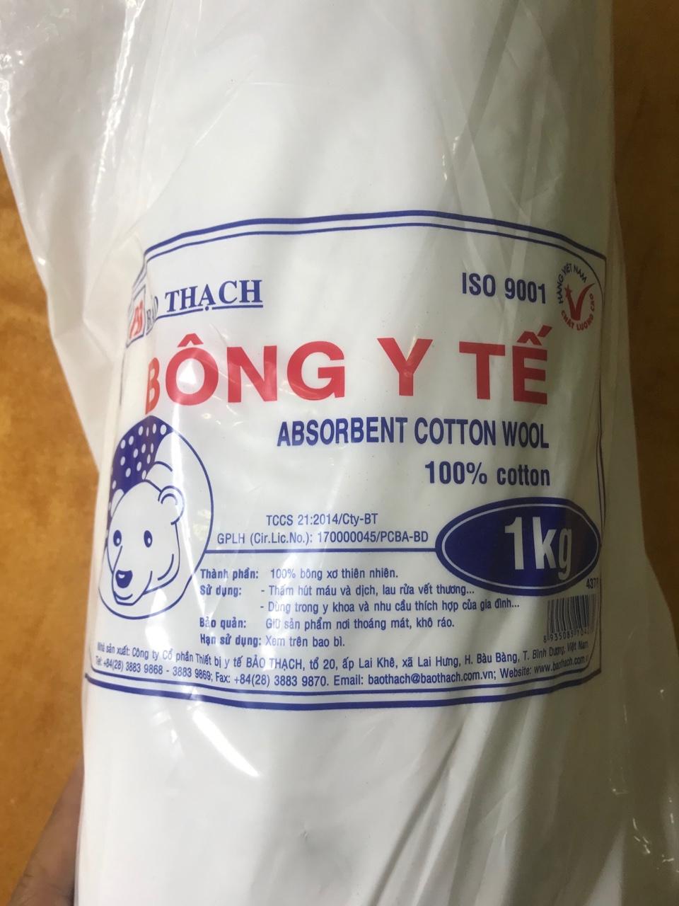 [HCM]Bông Y Tế BẢO THẠCH (Bịch 1kg)