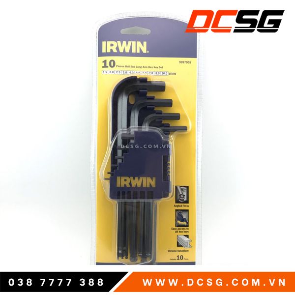 Bộ lục giác 1.5-10mm Irwin 9097005 (10 chi tiết)