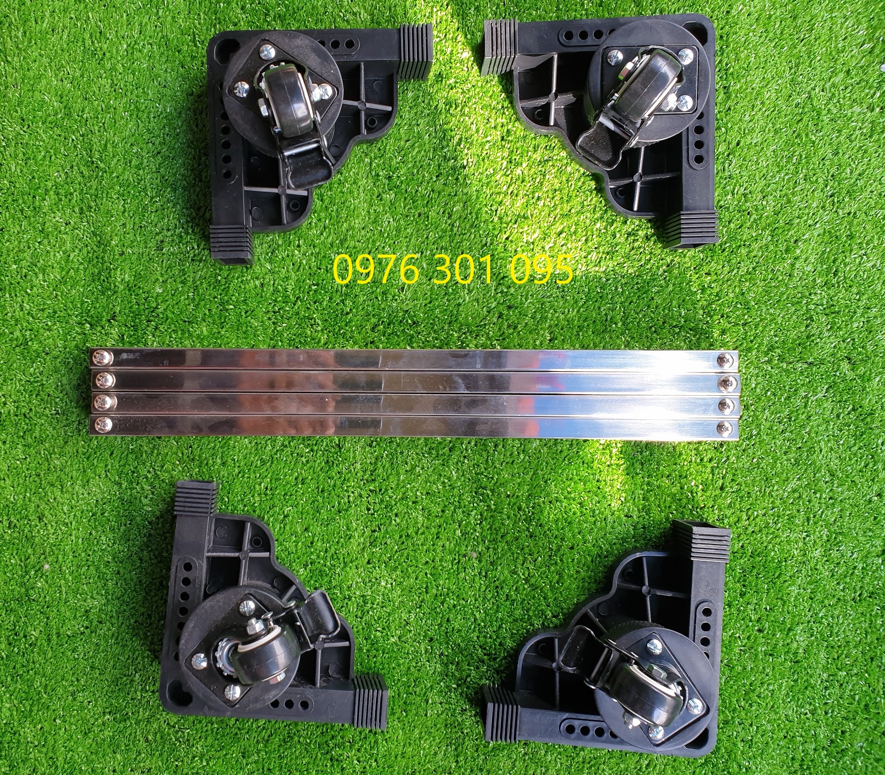 Chân Kê Tủ Lạnh - Máy Giặt Inox Đa Năng ( Có Bánh Xe Di Chuyển ) - Đèn Led Thiên Vân