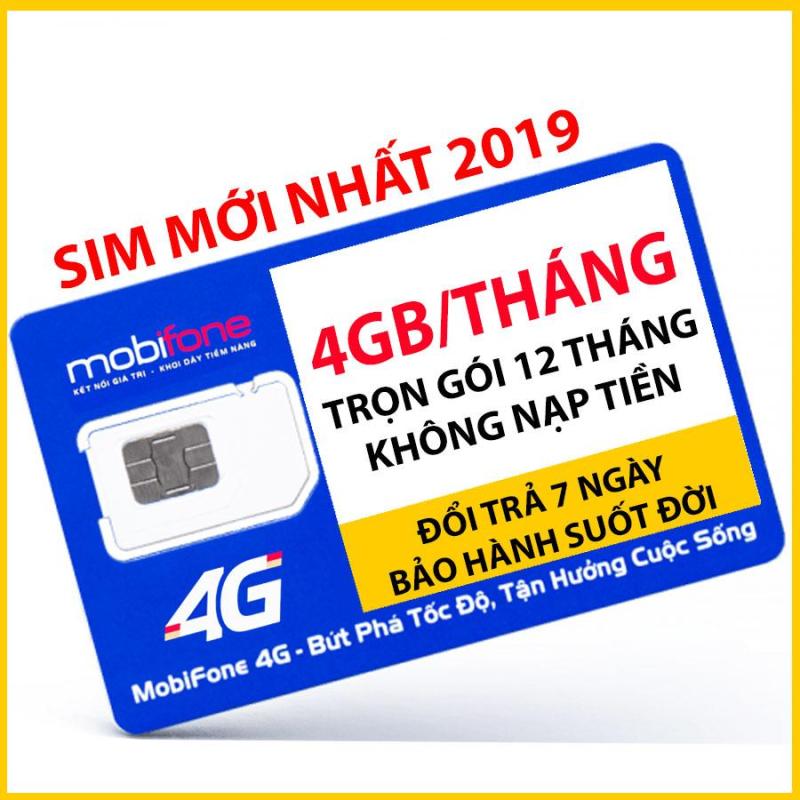⚡️GÍÁ HỦY DIỆT⚡️ Sim 4G Mobifone F500N 4GB / tháng - Trọn gói 12 tháng không nạp tiền
