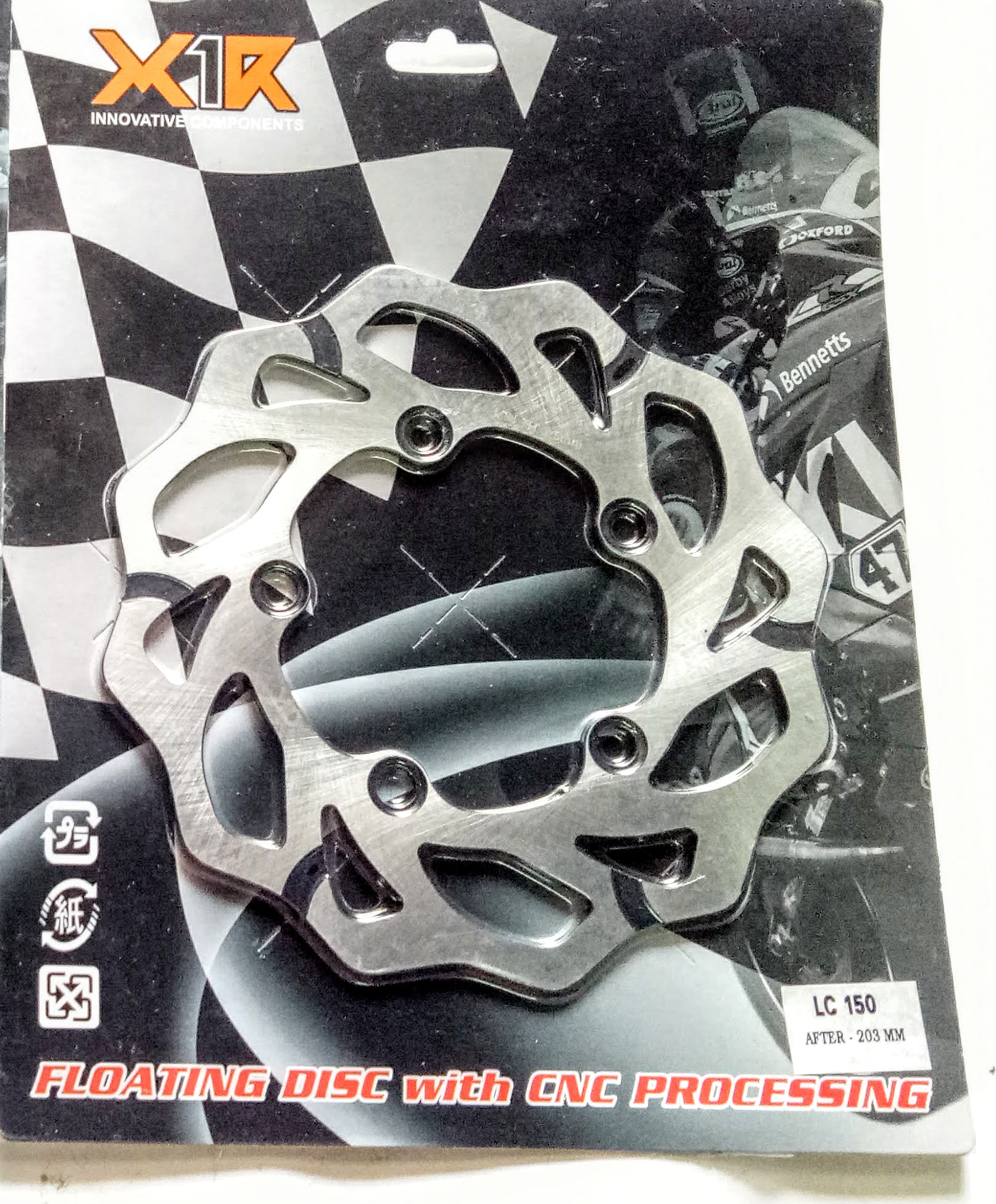 Đĩa thắng X1r trước sau dành gắn cho xe Exciter 150-155