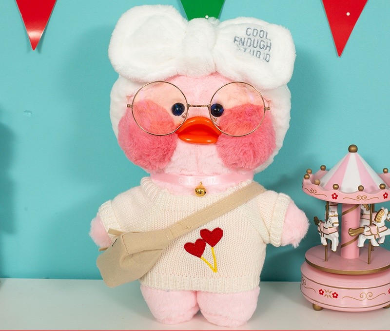 Vịt Má Hồng Dễ Thương Lalafanfan (đầy đủ phụ kiện)