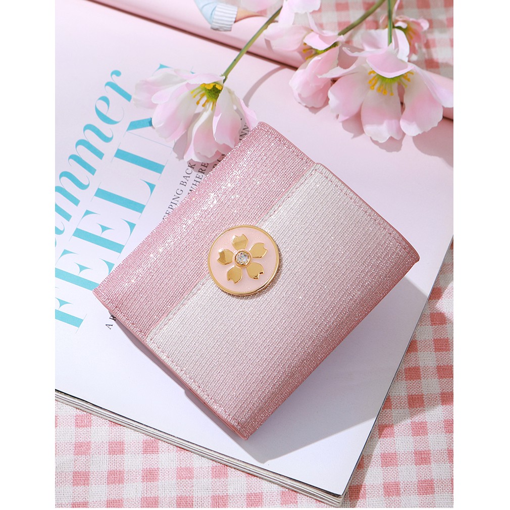 Ví Tiền Sequin Hoa Hồng JUST STAR DU070683-04