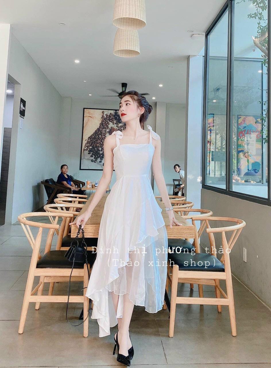 [HCM]HOT Đầm xòe 2S lụa phối voan kiếng 2 lớp cực sang chảnh ( Tặng kèm phụ kiện NB Jewerly )