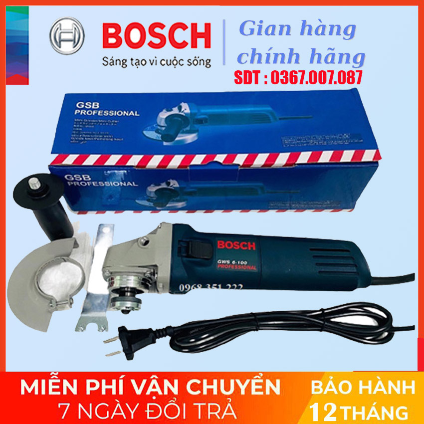 Máy mài góc bosh gws 6-100 ,máy mài cắt điện chính hãng mài sắt mài nhôm cắt sắt.