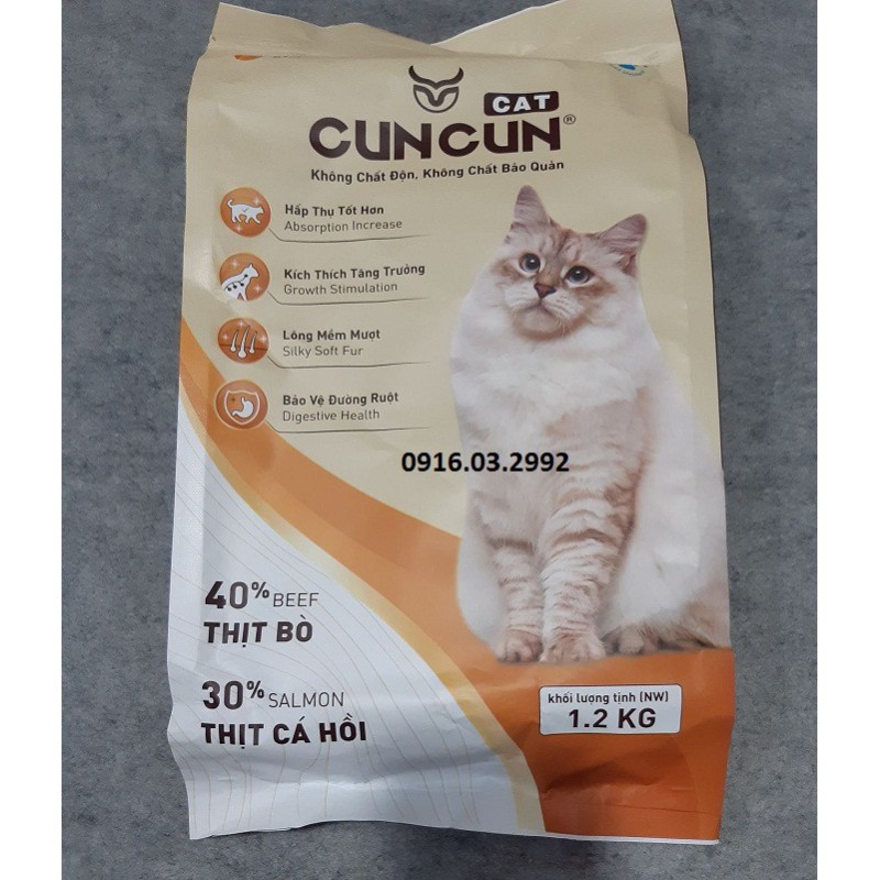 Thức Ăn Cho Mèo Cuncun [1,2 Kg]