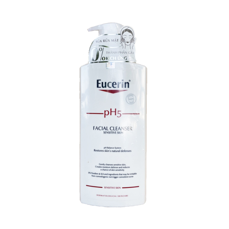 Eucerin pH5 Facial Cleanser 400ml - Sữa Rửa Mặt Da Nhạy Cảm nhập khẩu