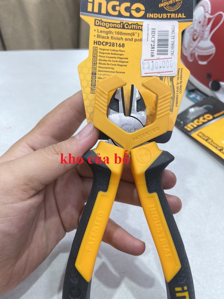 Kềm cắt 6''/160mm Ingco HDCP28168