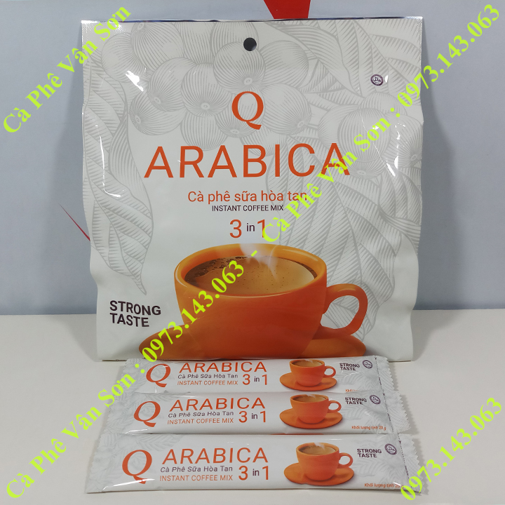 Cà phê sữa Arabica Trần Quang bịch 480g 24 gói dài 20g Instant Coffee mix