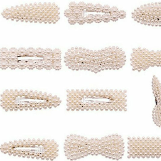 SET 5 KẸP TÓC MÁI ĐÍNH HẠT SIÊU DỄ THƯƠNG