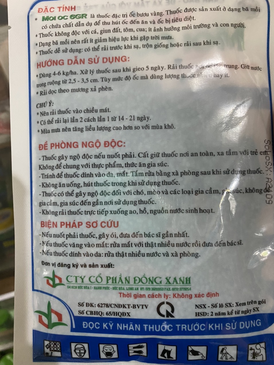 Thuốc trừ ốc - Moi oc 6GR (100g)