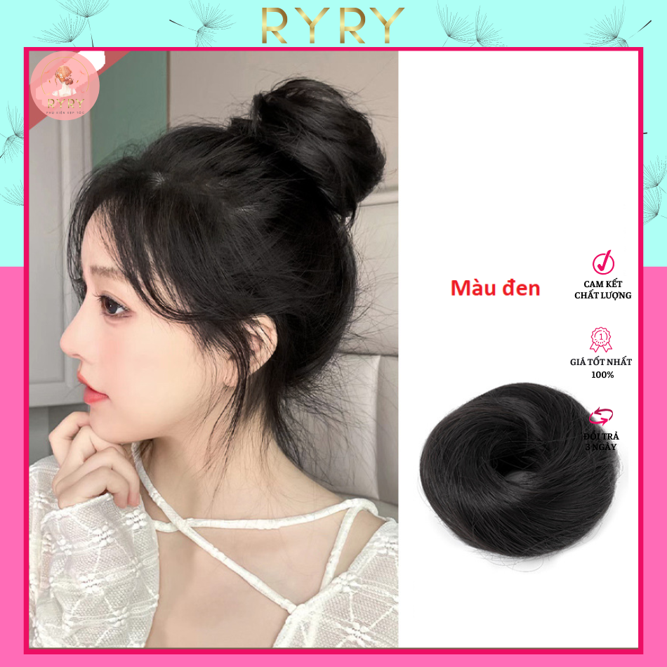 Búi Tóc Giả Tròn Thời Trang Cho Nữ