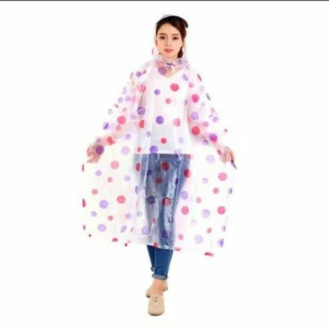 áo mưa chấm bi 1 đầu
