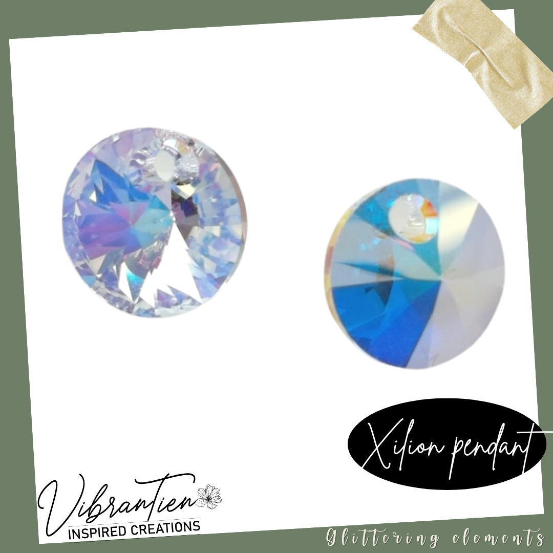 Pha lê Swarovski hạt dĩa 6mm (Combo 10/20/30/50 viên)