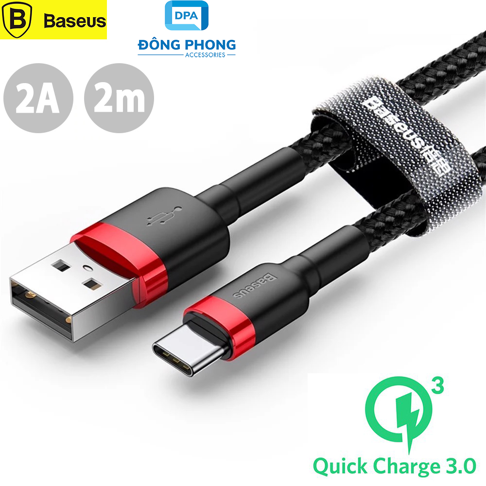 Cáp Sạc Nhanh Baseus Cafule Dài 2M ( iPhone, Type C, Micro )